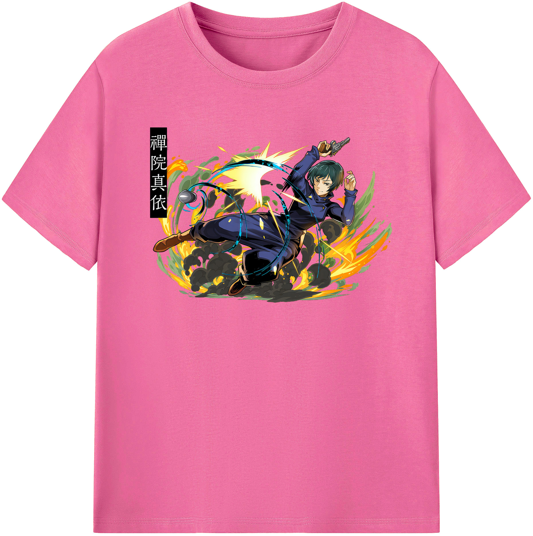 （画像用） 呪術廻戦 Jujutsu Kaisen レディースカジュアルプリントTシャツ（綿100％）